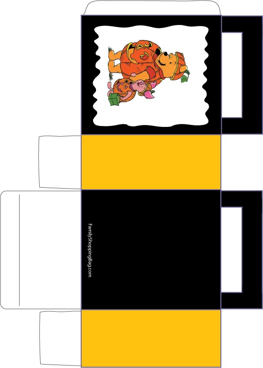 Pooh and Halloween 2 Favor Box