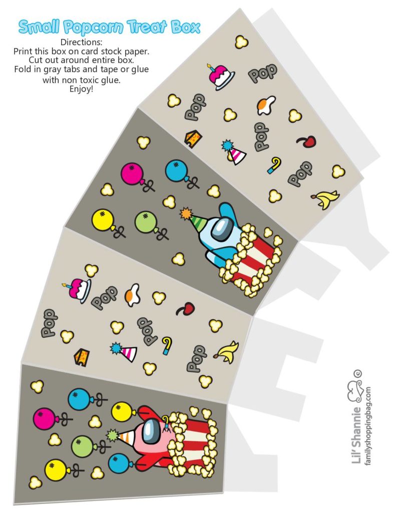 Popcorn Box Among US  pdf