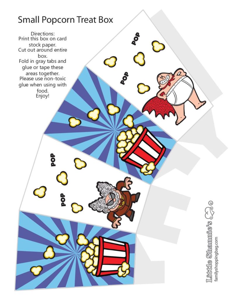 Popcorn Box Captain Underpants  pdf