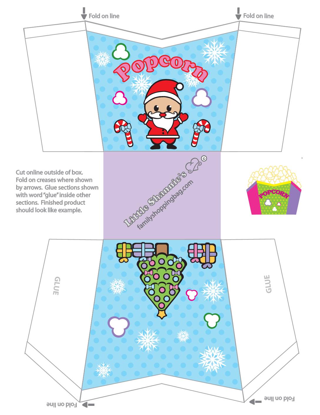 Popcorn Box Christmas  pdf