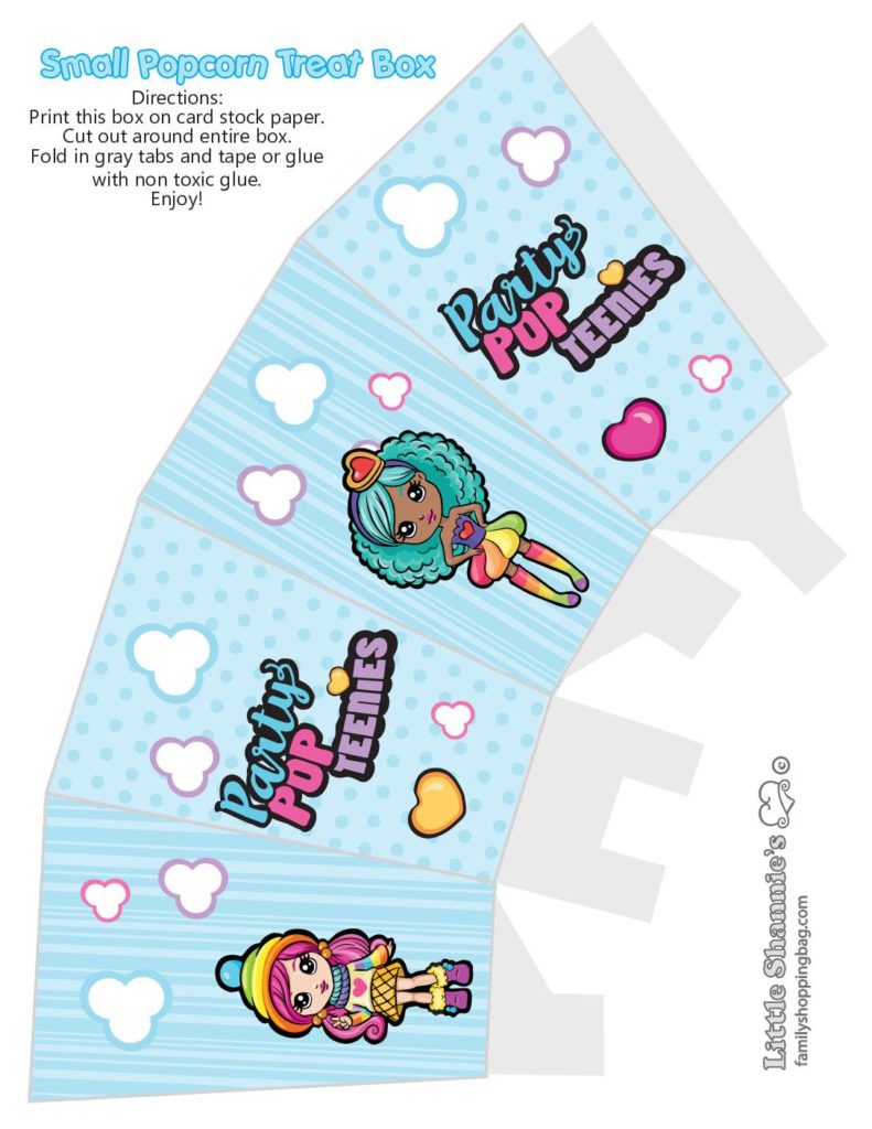 Popcorn Box Party Pop Teenies  pdf