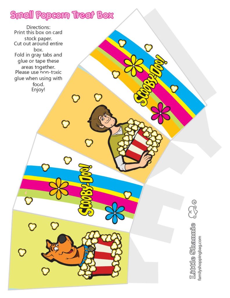 Popcorn Box Scooby Doo  pdf
