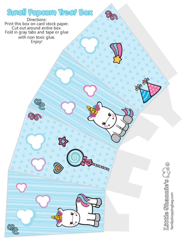 Popcorn Box Unicorn  pdf