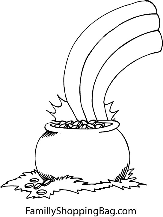 Pot of Gold Coloring Pages