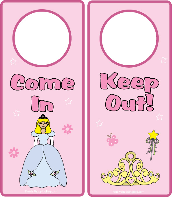 Princess Door Hanger Door Hangers