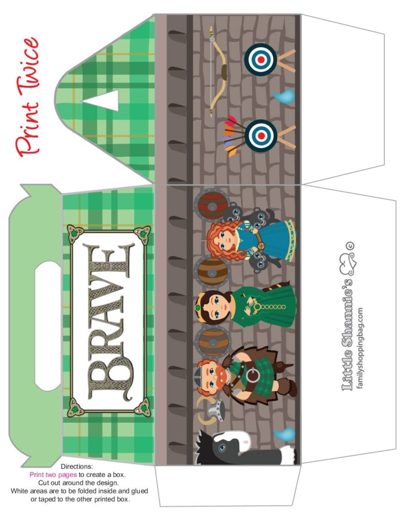 Purse Favor Box Brave  pdf