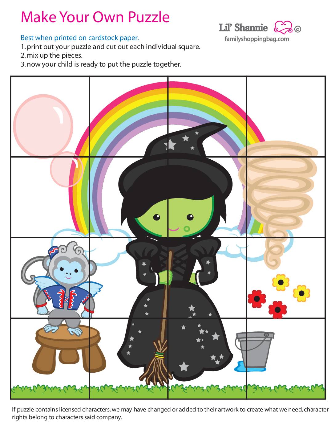 Puzzle  Wizard of Oz  pdf