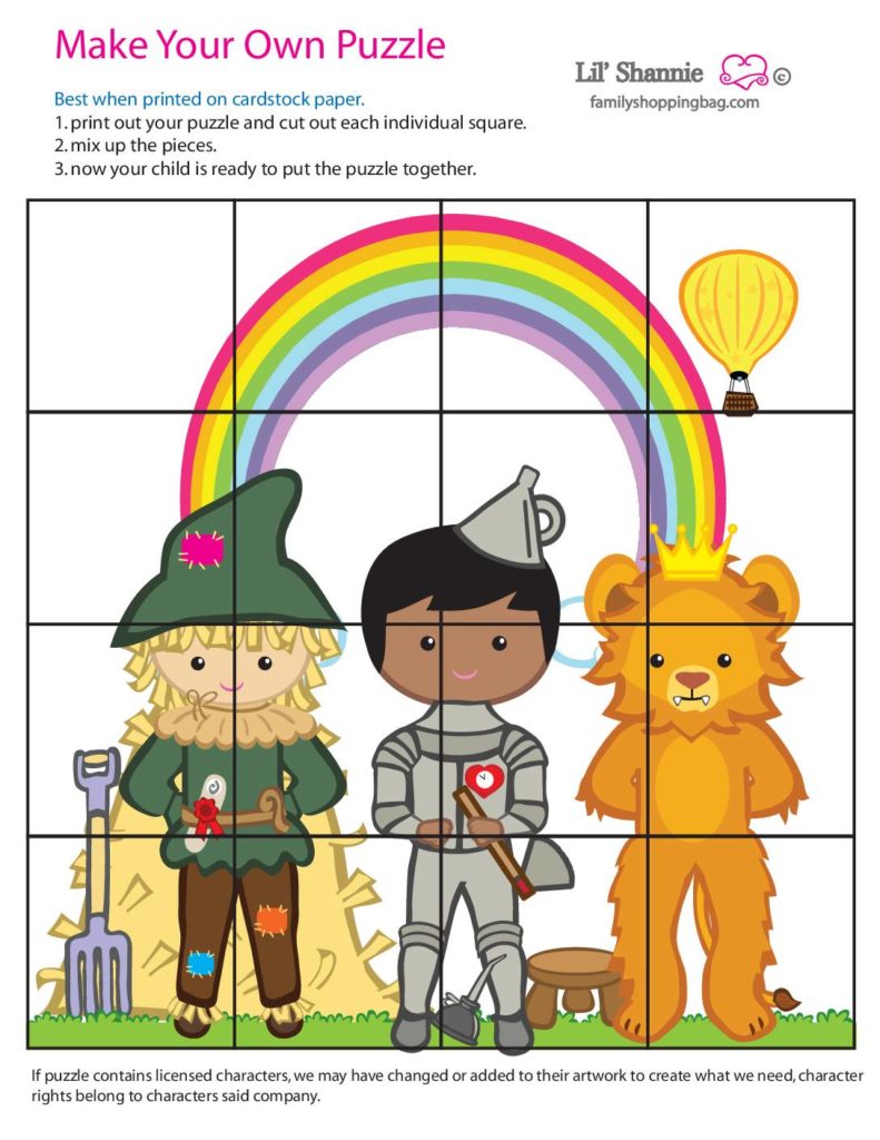 Puzzle  Wizard of Oz  pdf