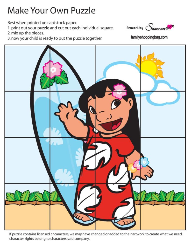 Puzzle Lilo and Stitch  pdf