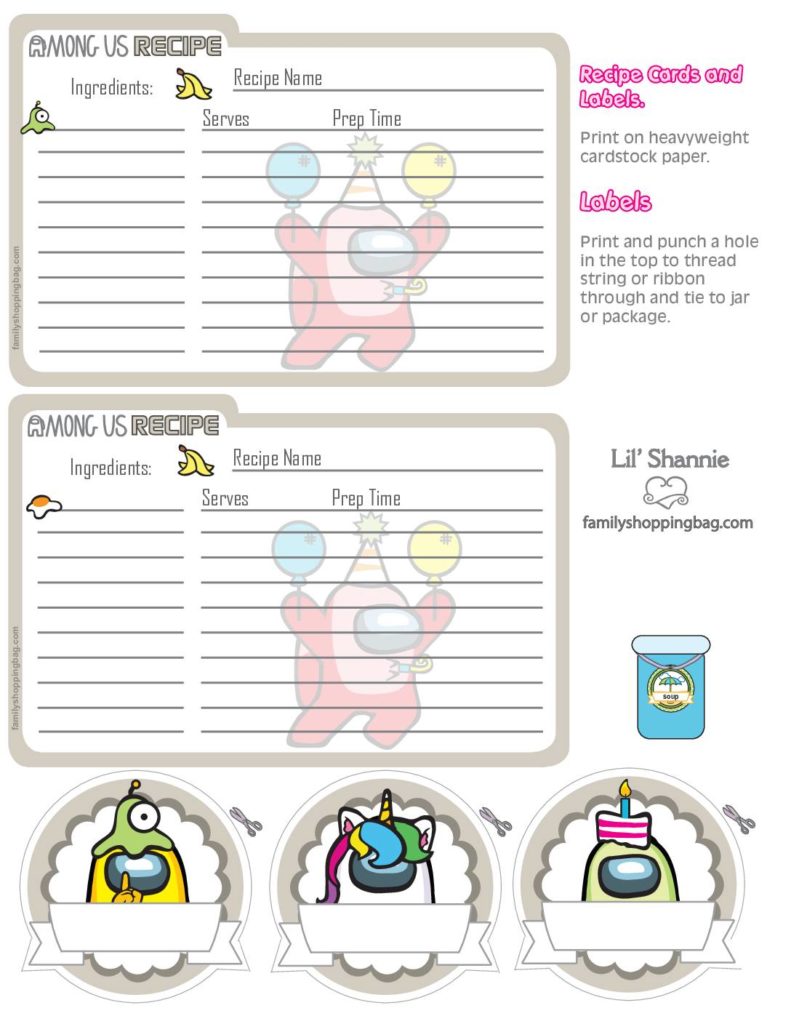 Recipe Cards Among US  pdf