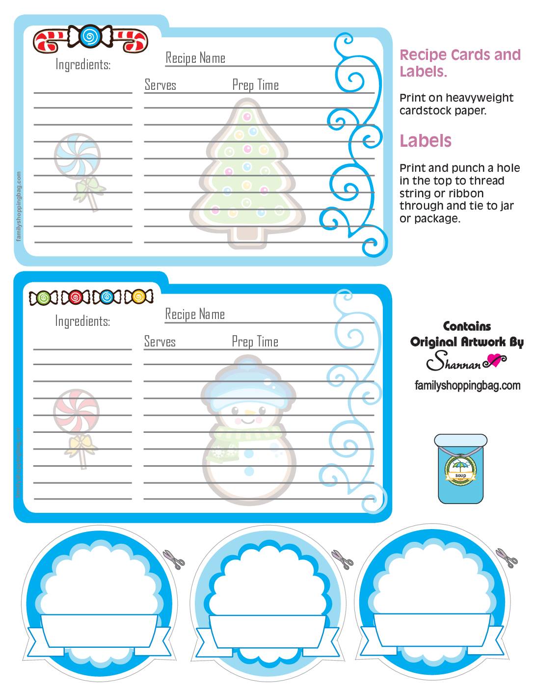 Recipe Cards Christmas  pdf