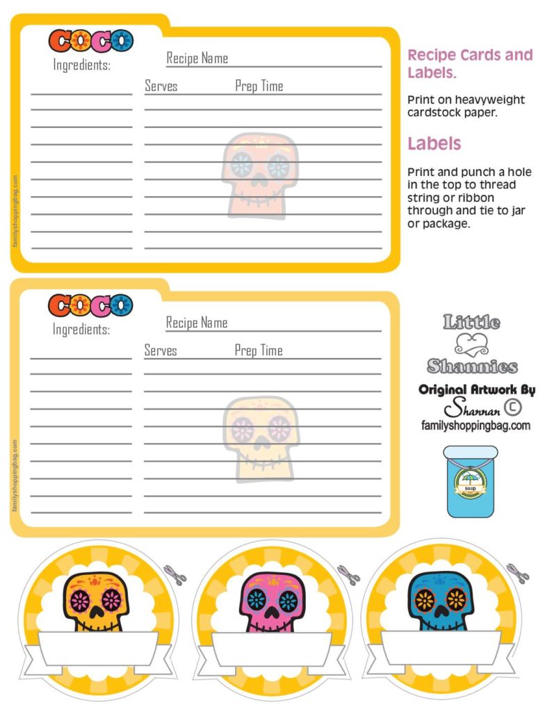 Recipe Cards Coco  pdf