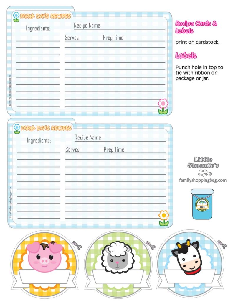 Recipe Cards Farm  pdf