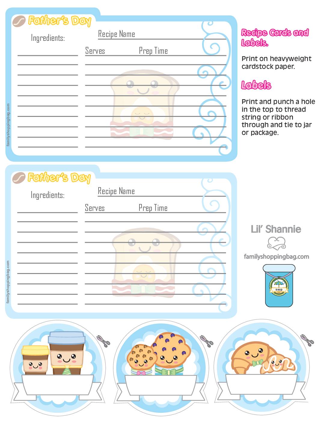 Recipe cards Fathers Breakfast  pdf