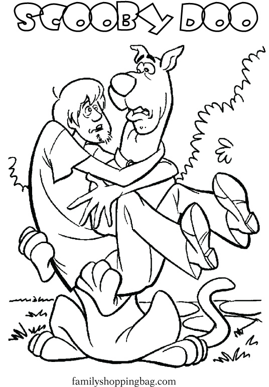 Scooby and Shaggy Coloring Pages