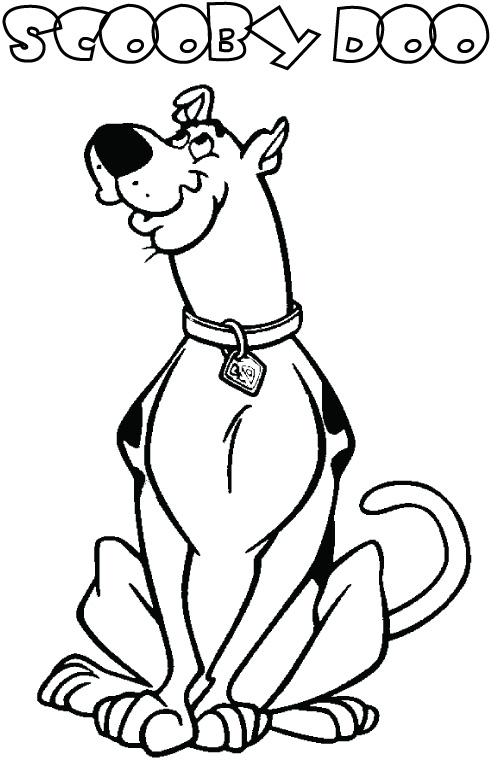 Scooby by Himself Coloring Pages