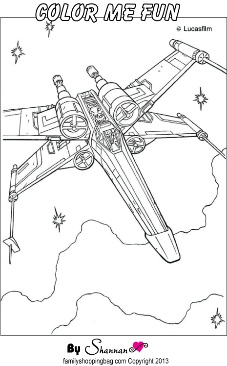 Star Wars Ship Color Page Coloring Pages