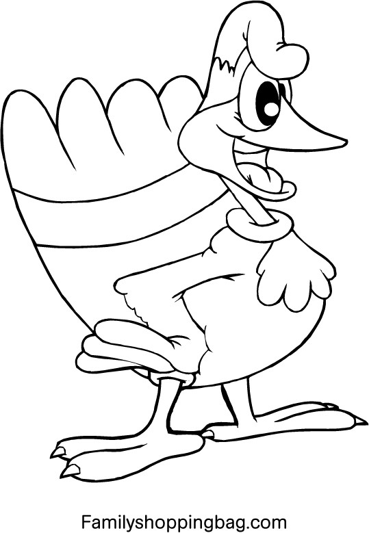 Silly Turkey Coloring Pages