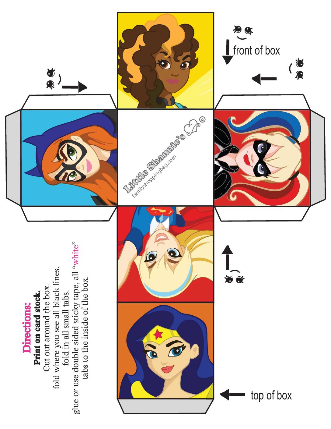 Small Favor Box DC Super Hero Girls  pdf