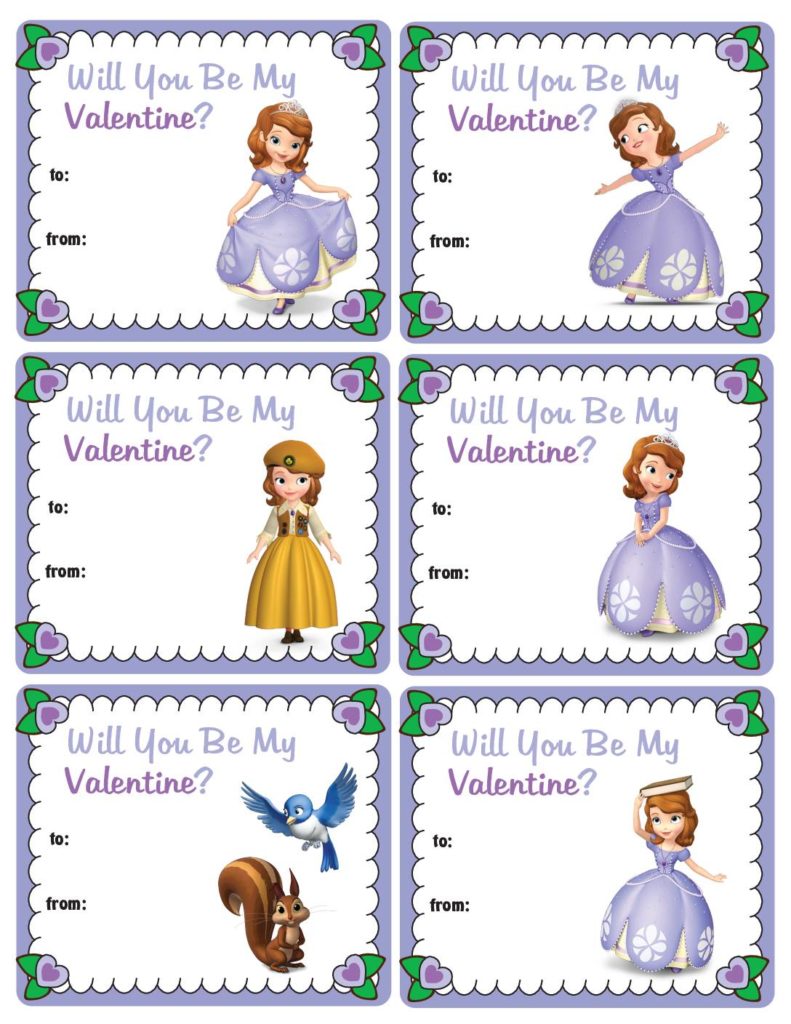 Sofia the First Valentine  pdf