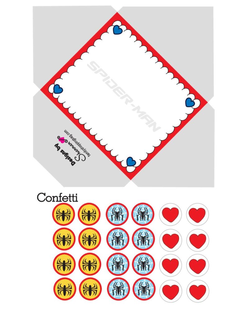 Spider Man Envelope Valentines  pdf