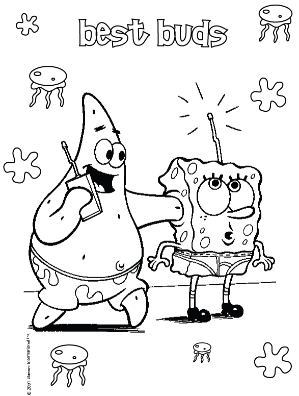 Spongebob Buds Coloring Pages