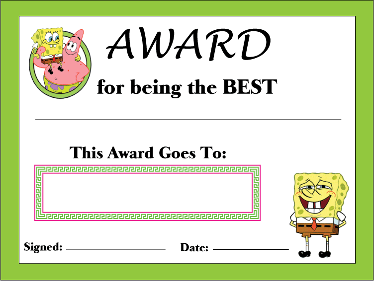 Spongebob The Best Awards