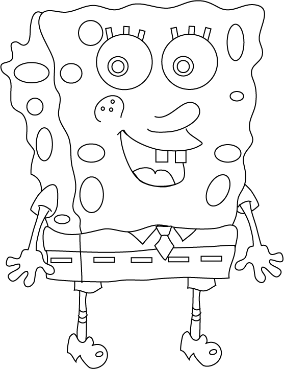 Spongebob The Man Coloring Pages