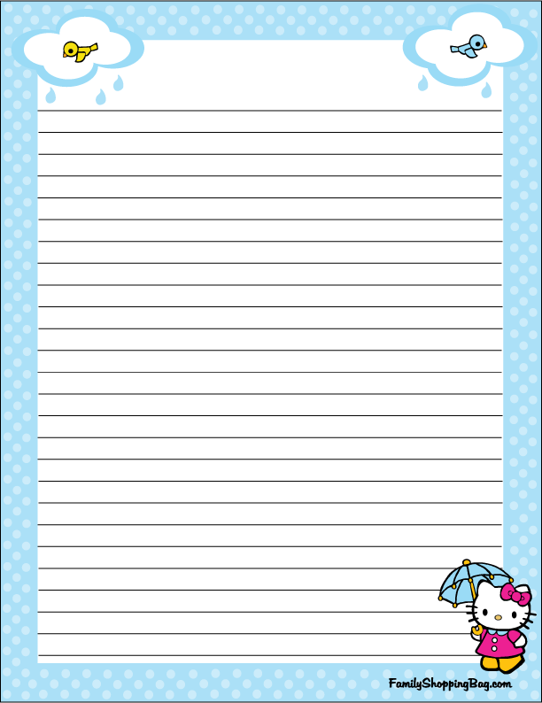 PrintableHelloKittyStationeryStationery