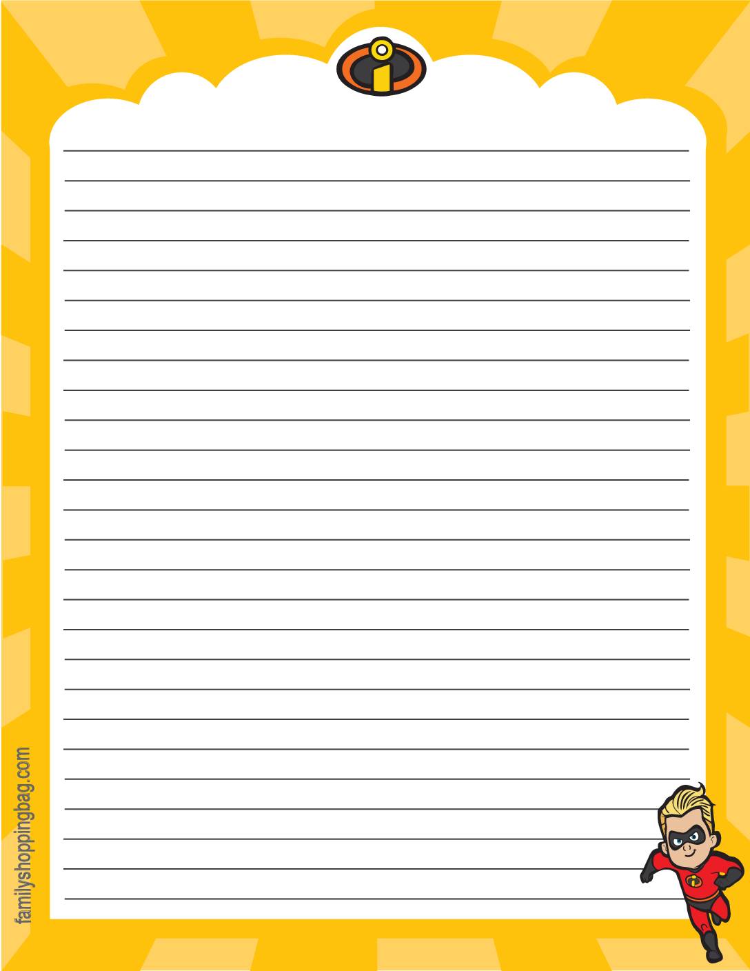Stationery  Incredibles  pdf