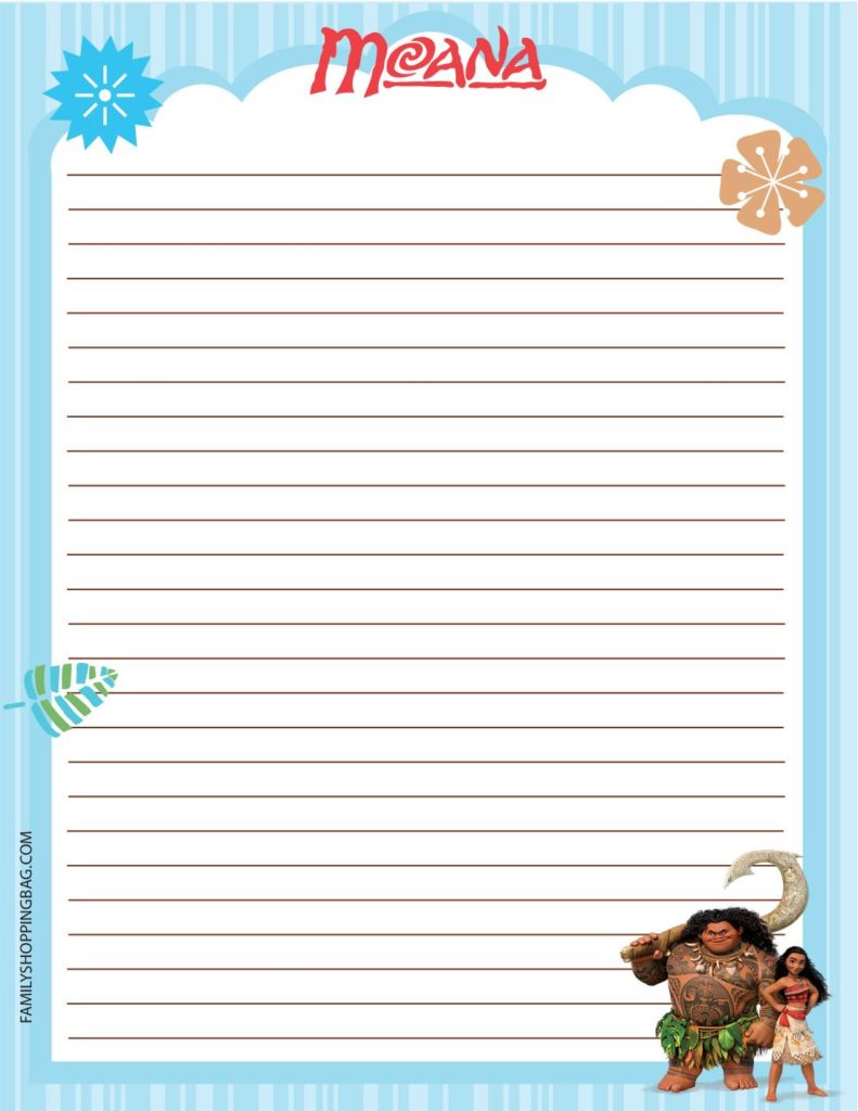 Stationery  Moana  pdf