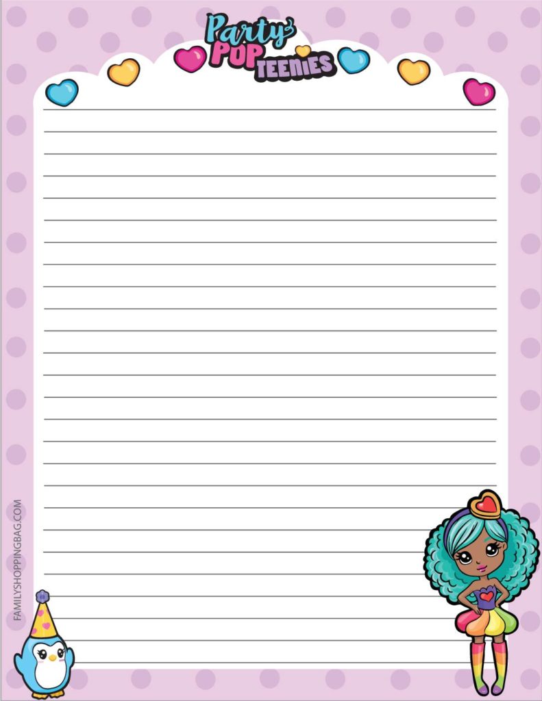 Stationery  Party Pop Teenies  pdf