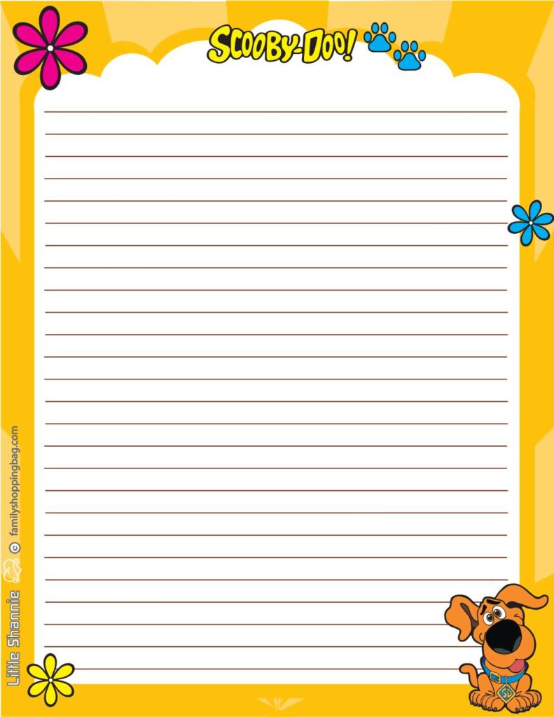 Stationery  Scooby Doo  pdf