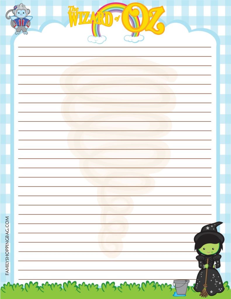Stationery  Wizard of Oz  pdf