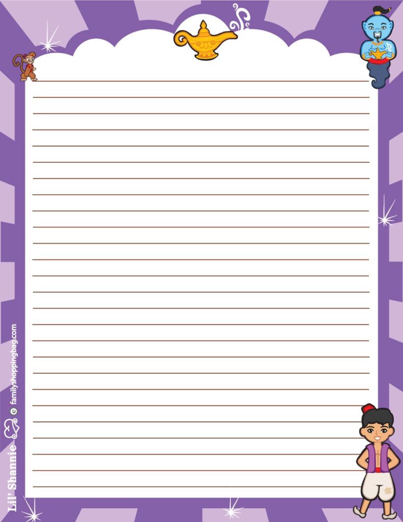 Stationery Aladdin  pdf