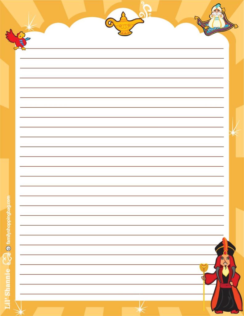 Stationery Aladdin  pdf