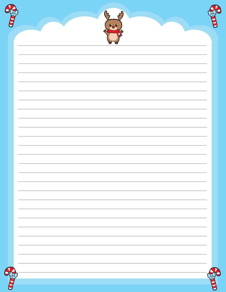 Stationery Blue Christmas  pdf