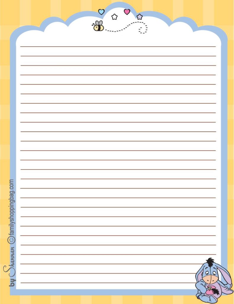 Stationery Eeyore  pdf