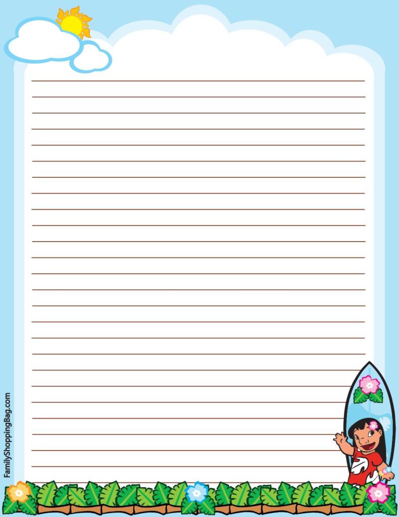 Stationery Lilo and Stitch  pdf