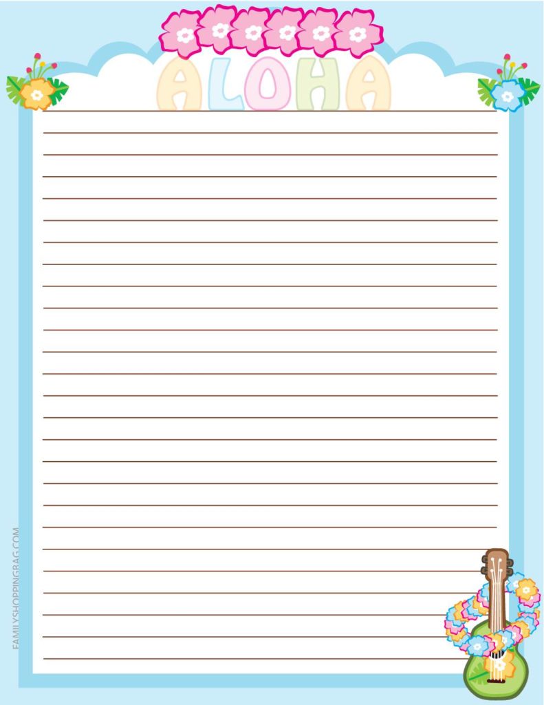 Stationery Luau  pdf