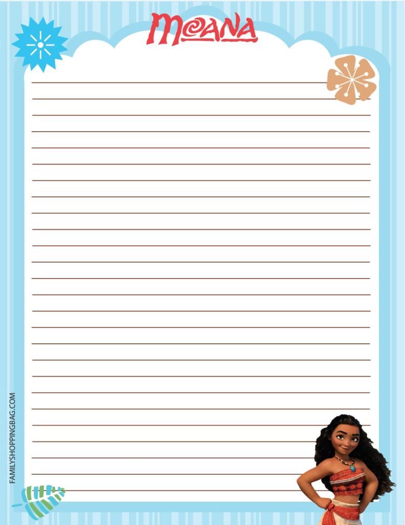 Stationery Moana  pdf