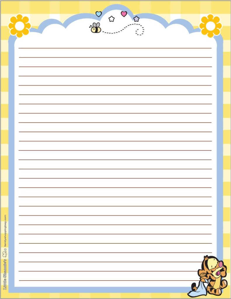 Stationery Pooh Baby Shower  pdf