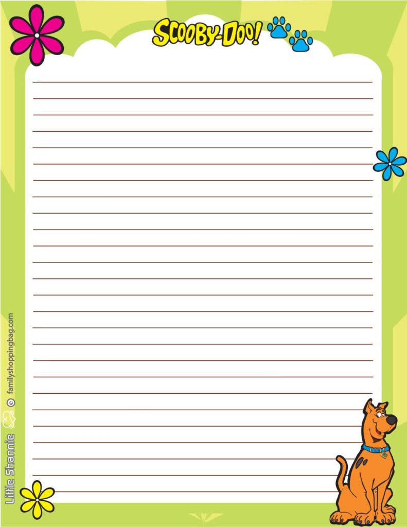 Stationery Scooby Doo  pdf