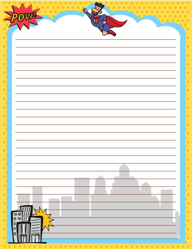 Stationery Super Dad  pdf