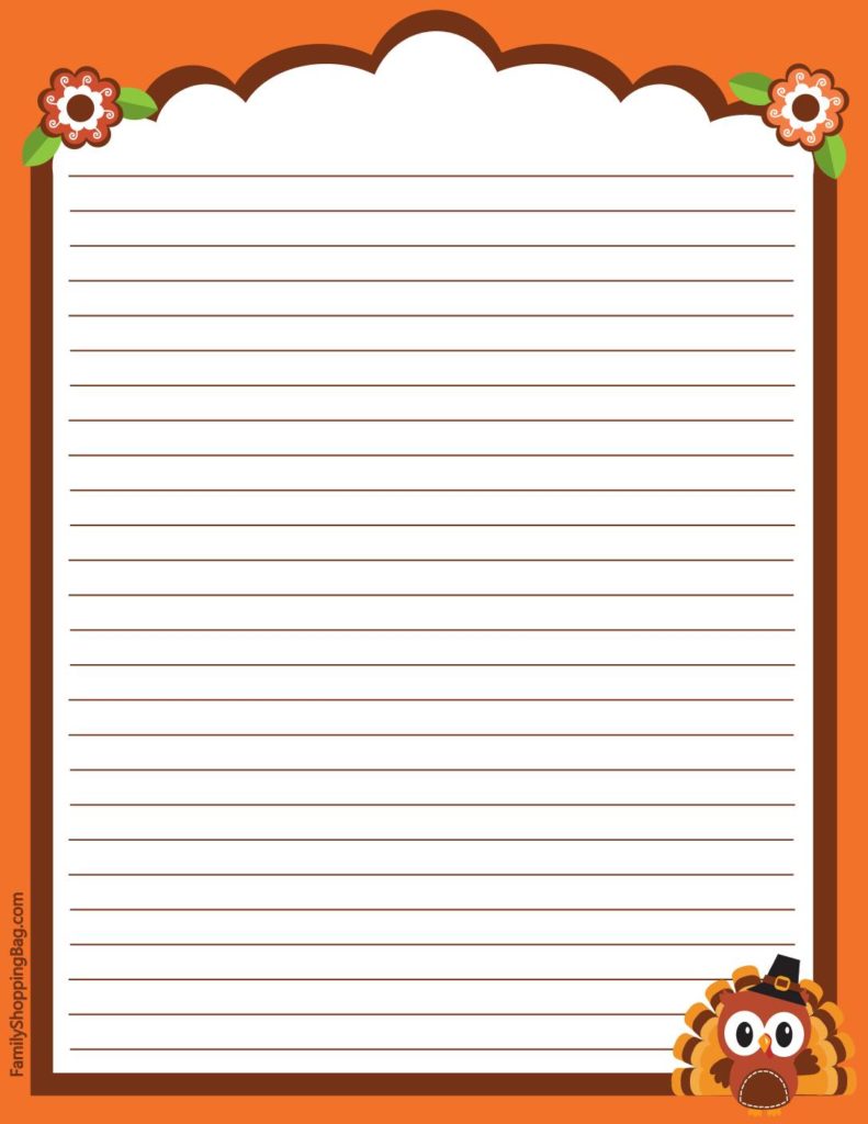 Stationery Thanksgiving  pdf