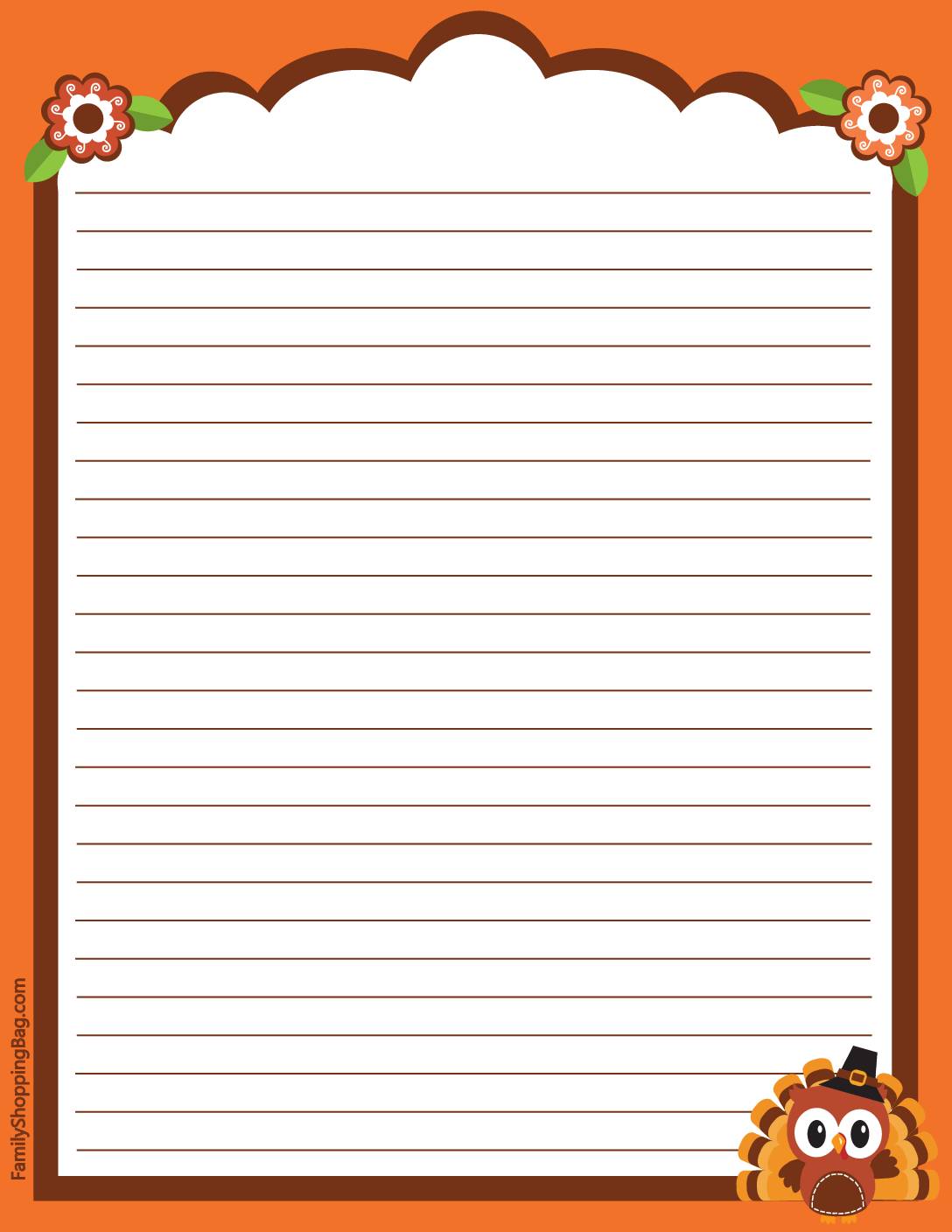 Stationery Thanksgiving  pdf