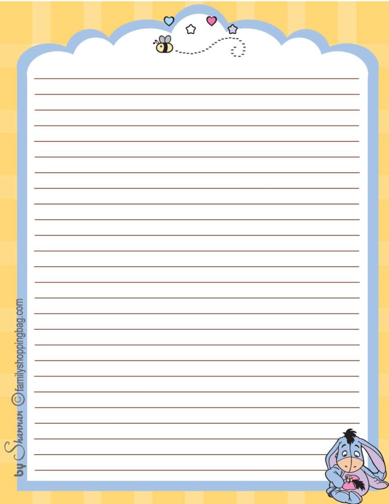 Stationery Winnie the Pooh  pdf