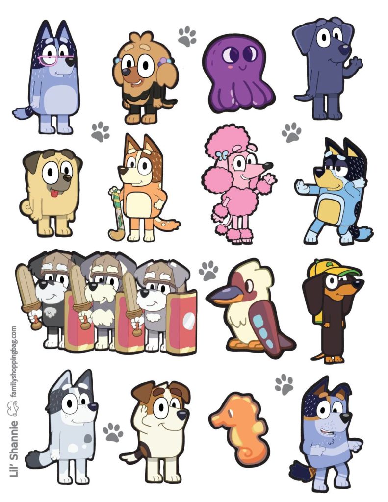 Stickers  Bluey  pdf