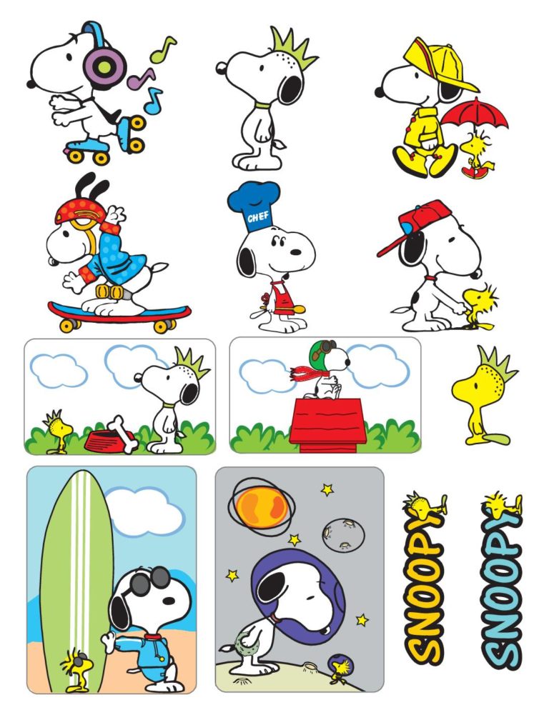 Free Printable Snoopy Coloring Pages and More | Lil Shannie.com
