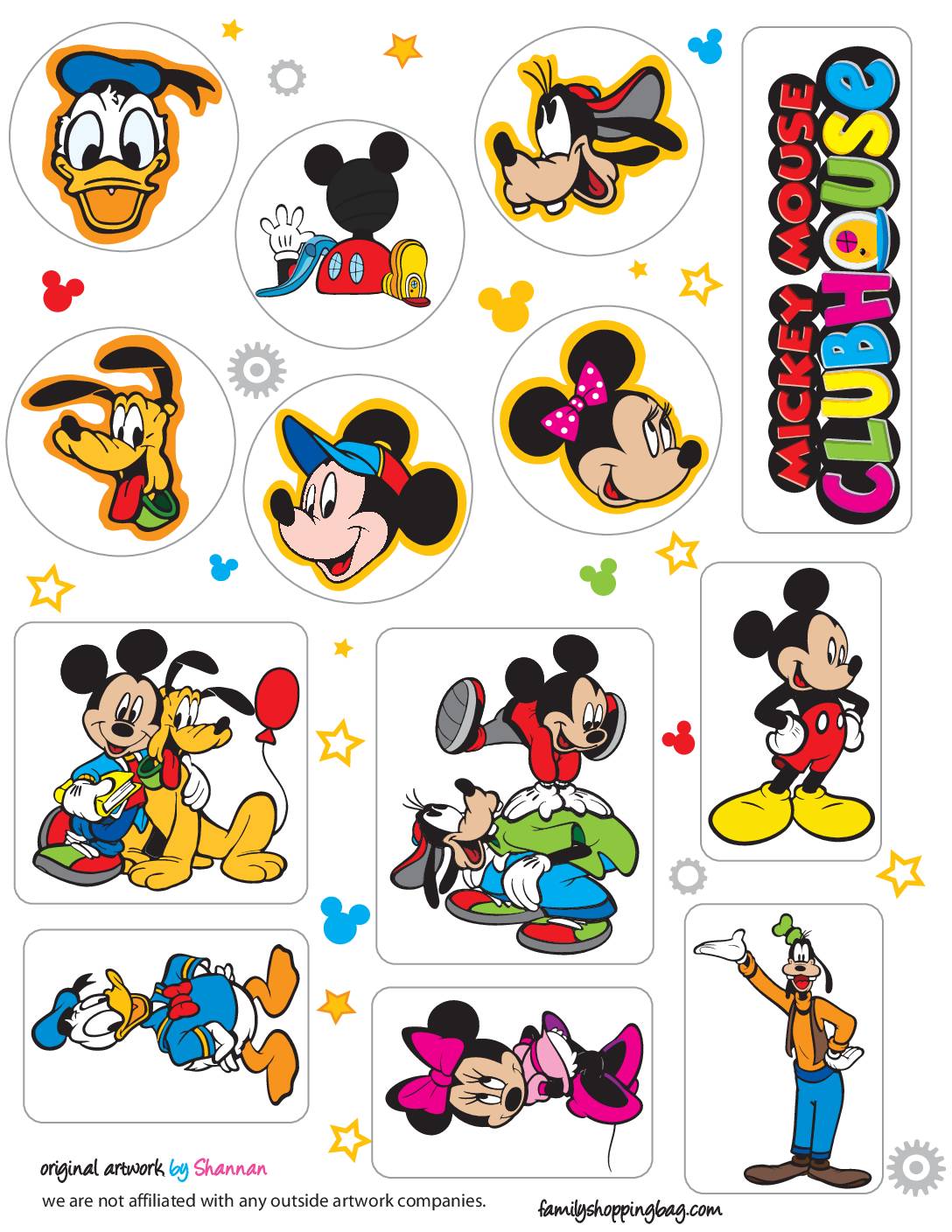 Printable Mickey Stickers